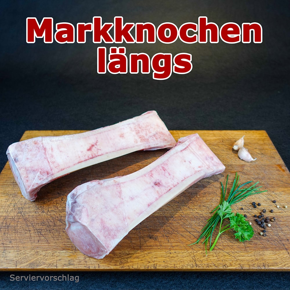 Wagyu Markknochen längs gesägt